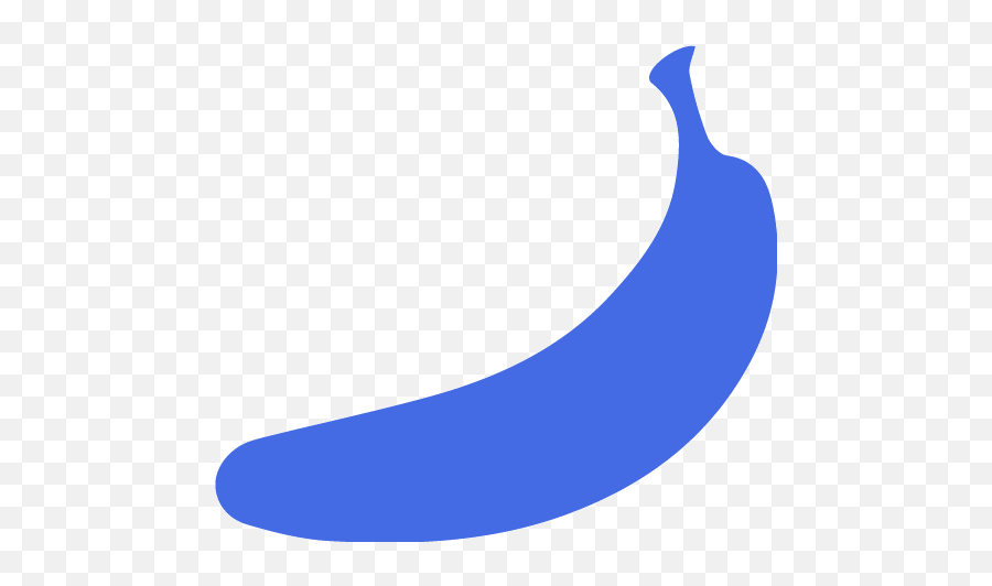 Royal Blue Banana 2 Icon - Free Royal Blue Fruit Icons Ripe Banana Png,Bananas Icon