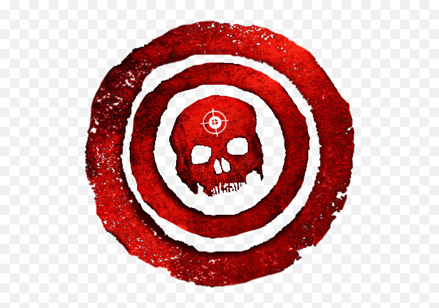 Gears Of War - Bullseye Target With A Skull Png,Gears Of War Aim Icon