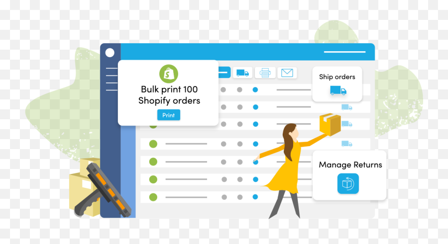 Shopify Inventory Management Shipping - Walmart Inventory Management Png,Order Processing Icon