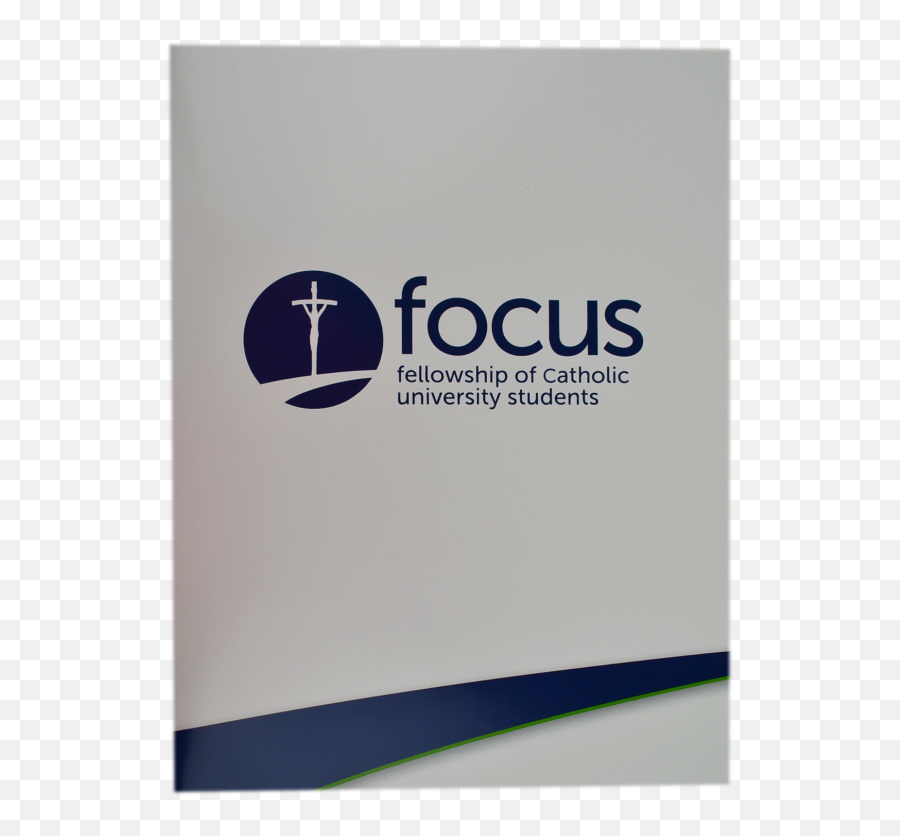 White Folder With Focus Logo - Fellowship Of Catholic University Students Png,Jesucristo Logos