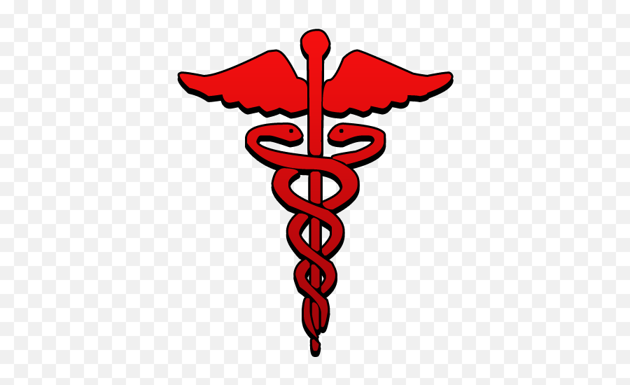 Red Caduceus Png - Caduceus Medical Symbol Red,Caduceus Transparent Background