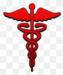 Red Caduceus Png - Medical Symbol