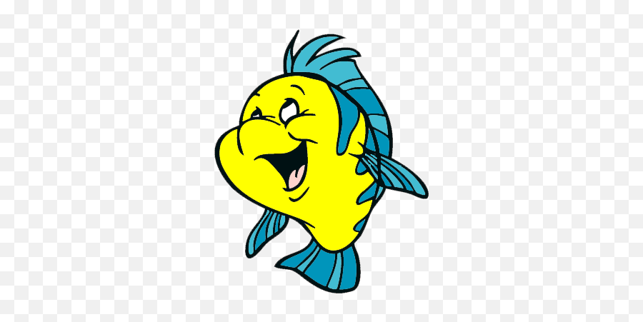 Free Flounder Cliparts Download Clip Art - Clipart Flounder Little Mermaid Png,Flounder Png