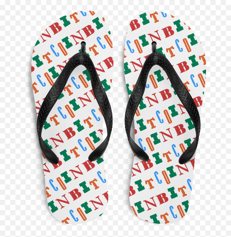 Bitcoin Multicolor Flip - Flops Png,Flip Flops Png