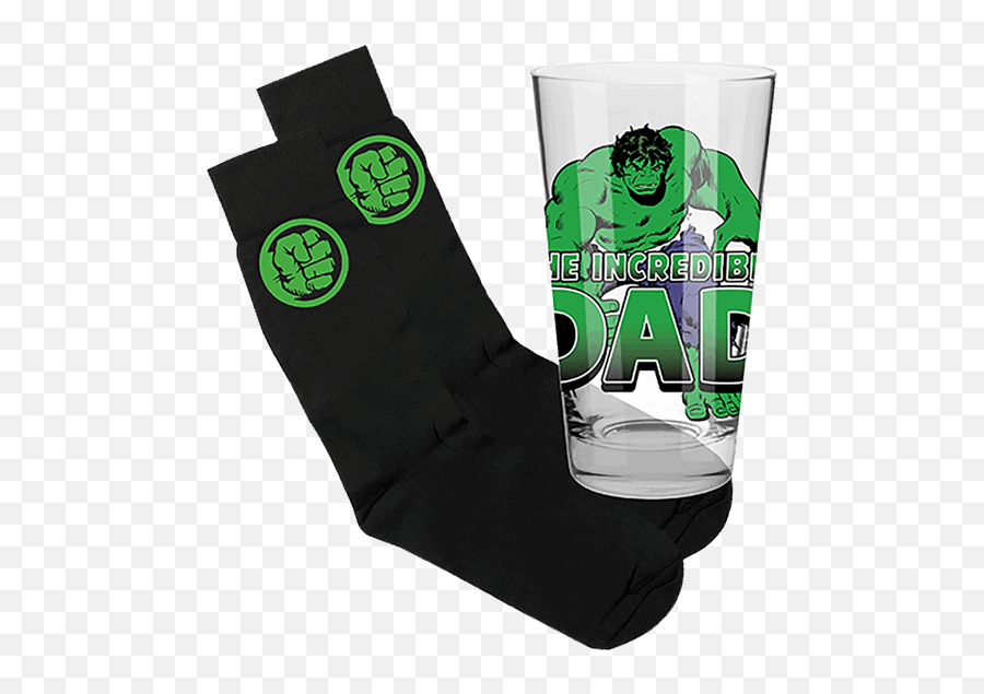 Marvel - The Incredible Hulk Glass And Socks Gift Set Marvel Png,The Incredible Hulk Logo