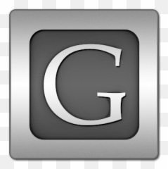 Square Logo Google Icon - Png Black Background