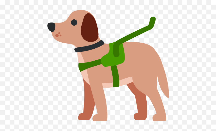 Guide Dog Emoji - Hund Emoji Png,Dog Emoji Png