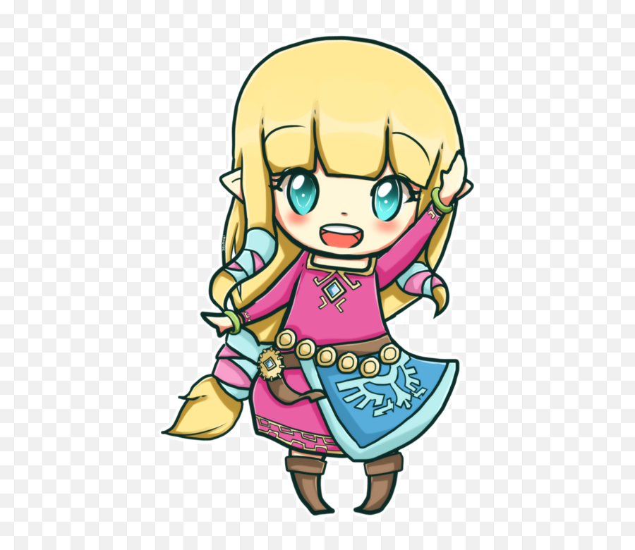 Legend Of Zelda Chibi Clipart - Princess Zelda Chibi Png,Zelda Png
