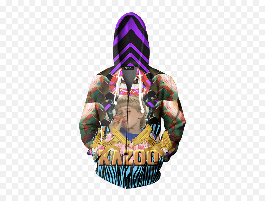 Kazoo Kid Zip Up Hoodie - Hoodie Png,Kazoo Png