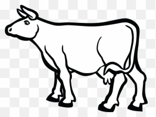 Cow Clipart Black And White Transparent Background Pictures - Clipart Black And White png