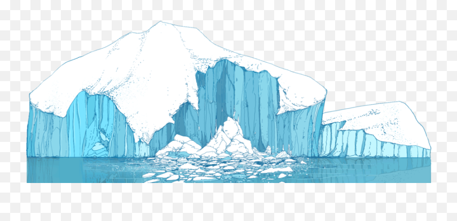 Ice Cap Clipart - Melting Ice Caps Clipart Png,Glacier Png