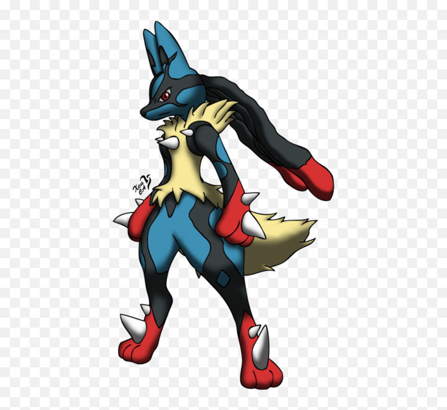 Download Hd Xens Mega Lucario By Xenfiles Anubis Hope You - Mega Lucario Png Transparent,Lucario Png