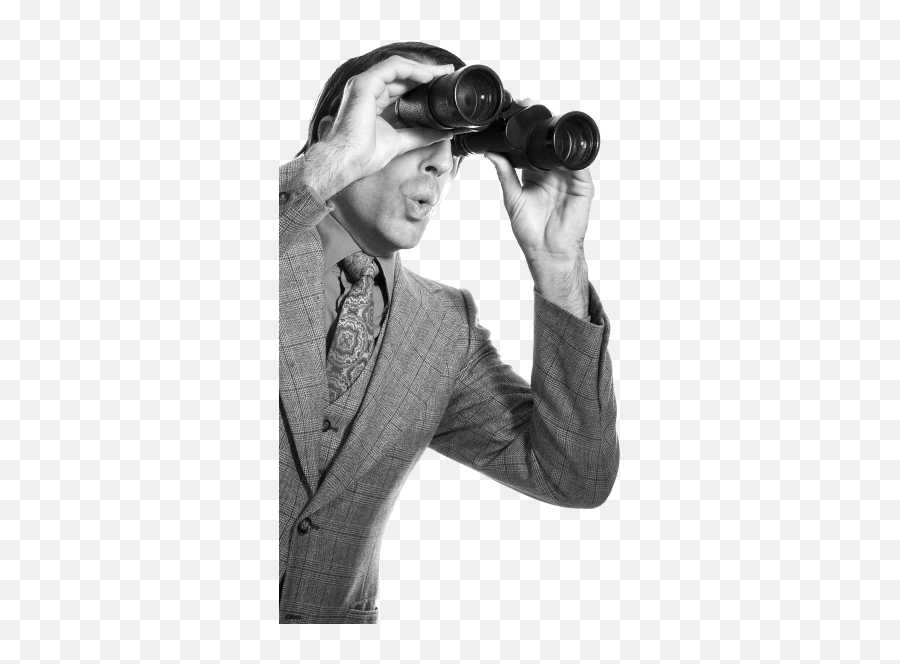 Png Looking Through Binoculars - Man Looking Through Binoculars Png,Binoculars Png