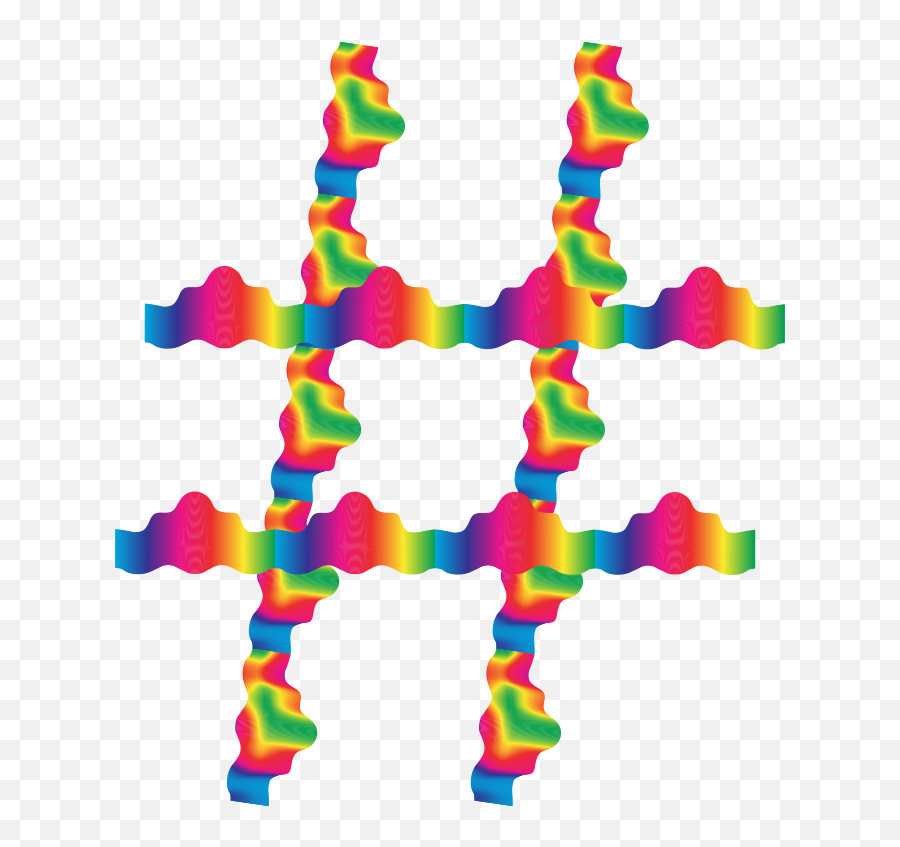 Hashtag Png Clipart - Rainbow Hashtag Png,Hashtag Png