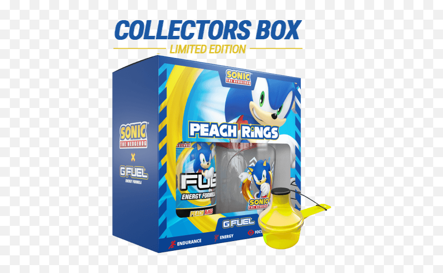 Peach Rings G Fuel Collectors Box Inspired By Sonic The - Sonic The Hedgehog G Fuel Png,Sonic Ring Transparent