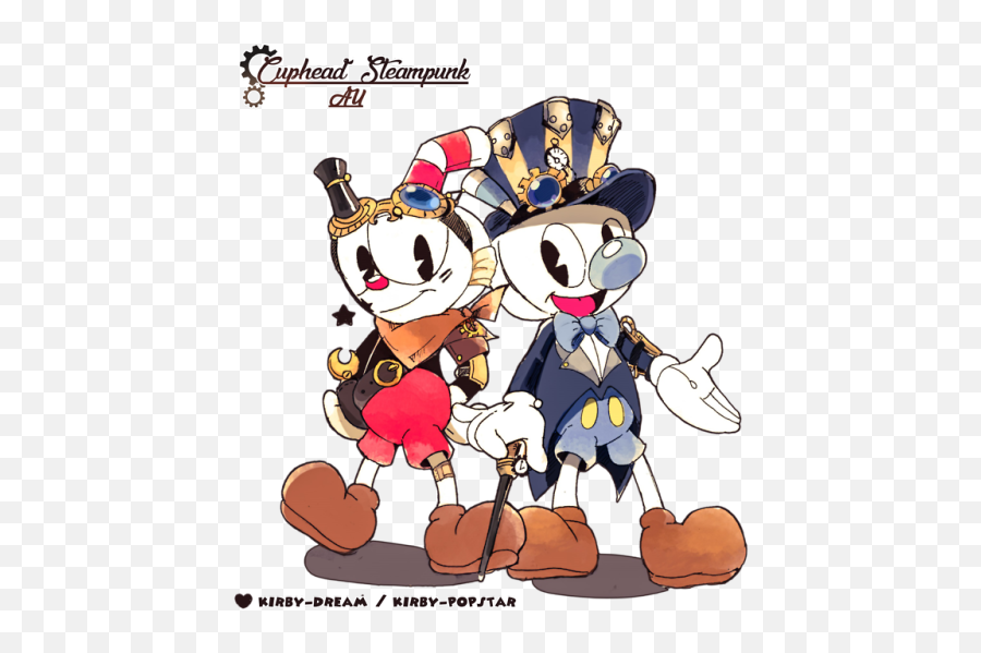 Download Cuphead And Mugman - Steampunk Steampunk Cuphead Png,Cuphead Png
