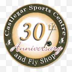 25th - Anniversarylogo Castlegar Sports Centre And Fly Shop 25th Anniversary Png,25th Anniversary Logo