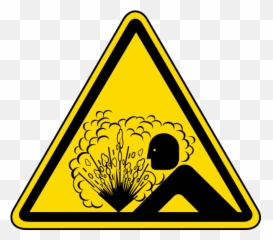 Explosion Release Of Pressure Label - Safety Symbols Flammable png