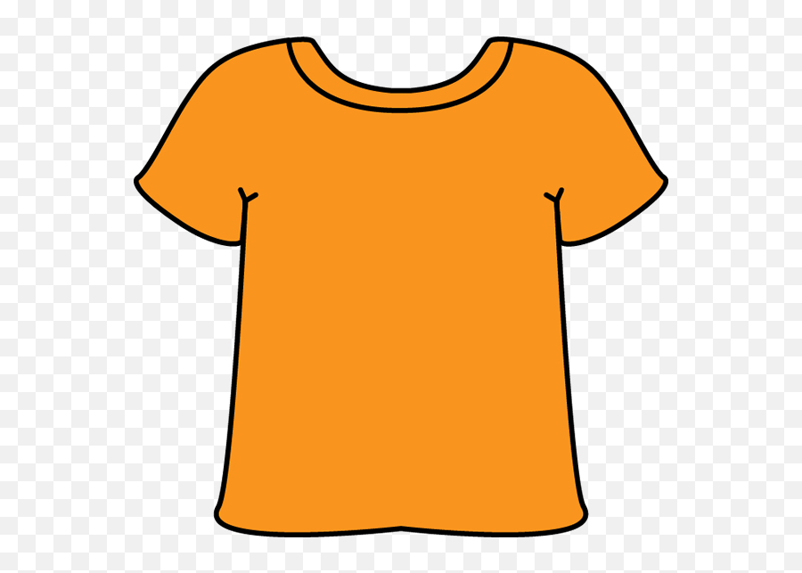 Clothing Clipart Transparent Background - Orange T Shirt Clipart Png,Clip Art Transparent Background