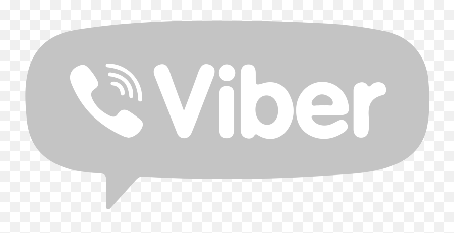 Viber Grey Logo Png Transparent - Viber Icon,Viber Logo Png