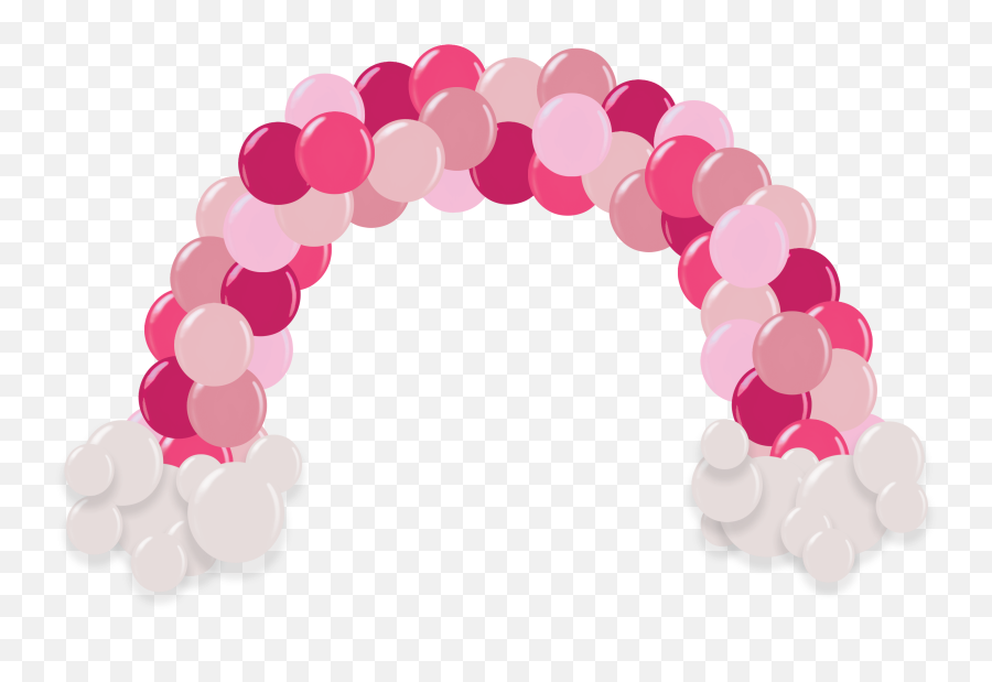 Mini Arch W Balloons - Arco De Globos Png,Pink Balloons Png
