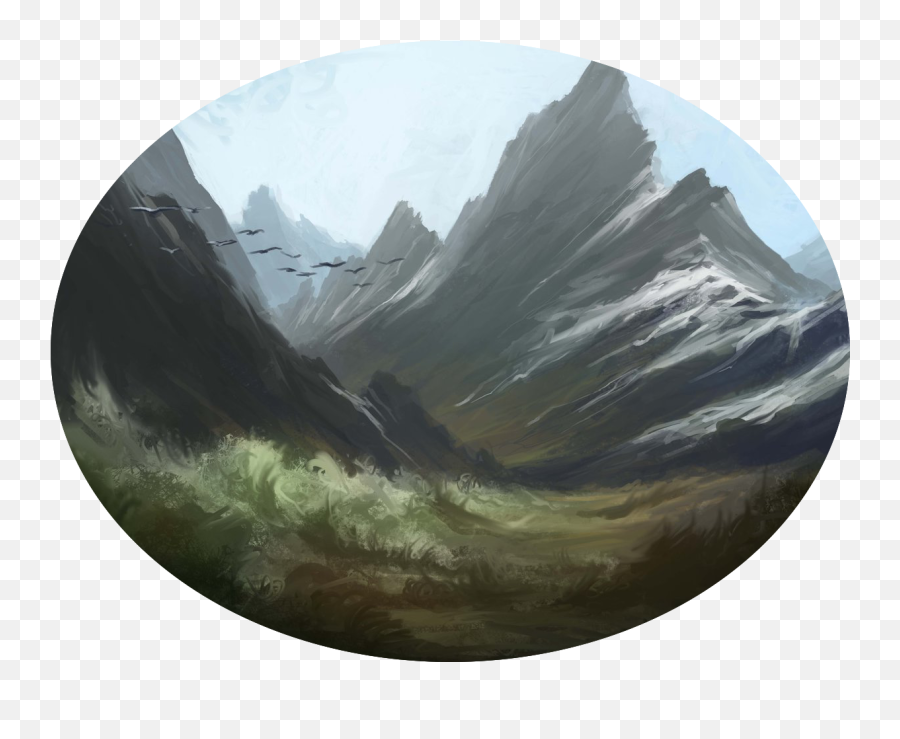 Snowy Mountains - Art Paint Png,Snowy Mountain Png