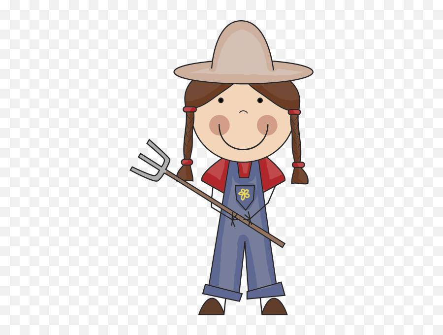 Png4all - Easy Farm Girl Drawing Png,Farmer Png
