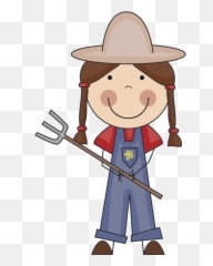 Png4all - Easy Farm Girl Drawing Png,Farmer Png