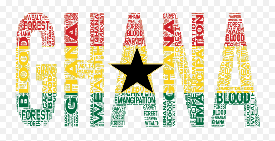 Ghana National Flag Inspired Word Cluster Unisex Hoodie - Vertical Png,Ghana Flag Png