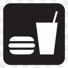 Snack Bar Black Png Svg Clip Art For - Food And Drinks Sign,Snack Png