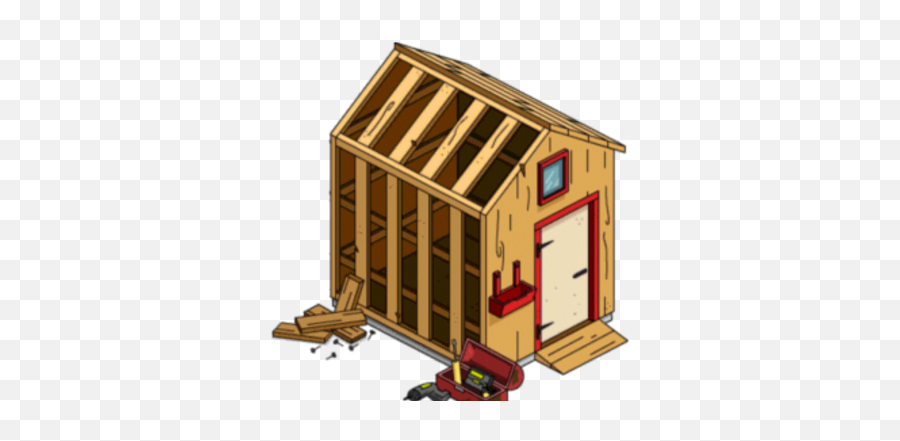Unfinished Shed The Simpsons Tapped Out Wiki Fandom - The Tapped Out Png,Shed Png
