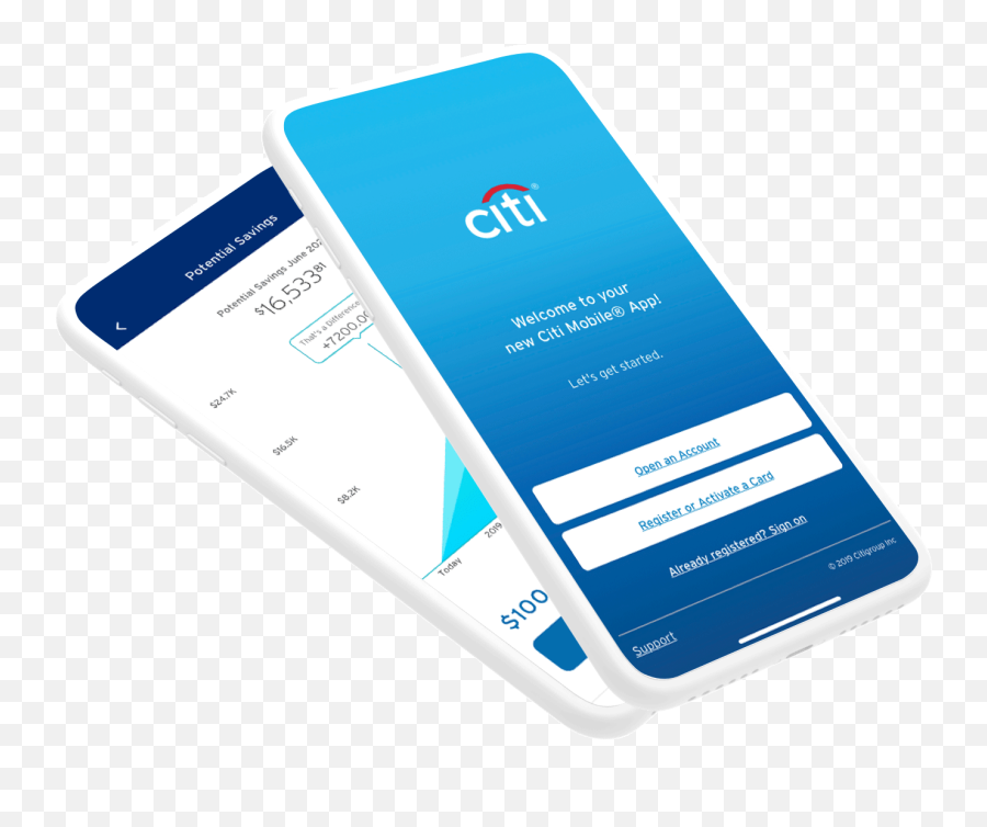 Digital Services - Citi Mobile App Png,Citigroup Logo