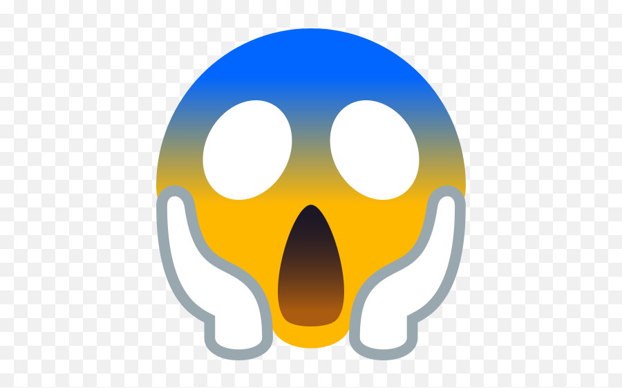 Emoji Face That Screams Out In Fear - Emoji Peur Png,Scared Emoji Transparent