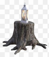 Tree Stump Wood Windlight - Gartendeko Baumstumpf Deko Png,Stump Png