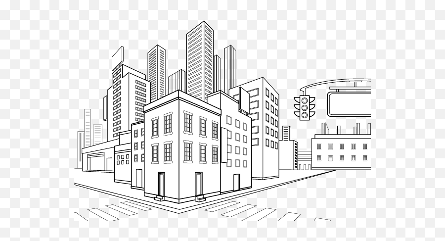 Perspective Grid Tool In Adobe Illustrator - City Illustrator Perspective Illustrator Png,Perspective Grid Png