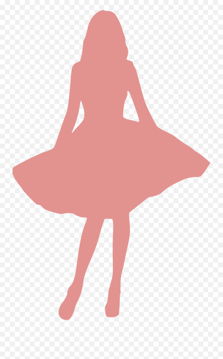 Tutu Clipart Silhouette Picture 2159668 - Pink Silhouette Of A Girl Png,Tutu Png