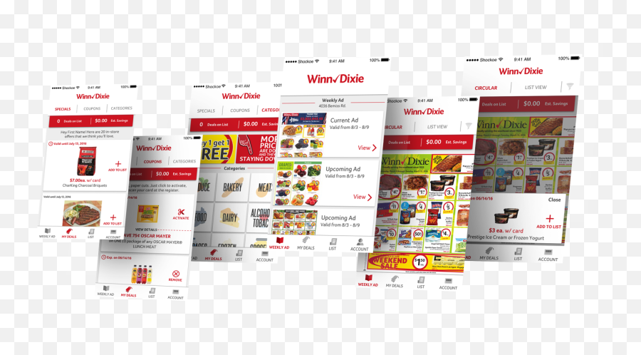 Winn - Dixie App Redesign Ui Design Nikki Ziegler Vertical Png,Winn Dixie Logo