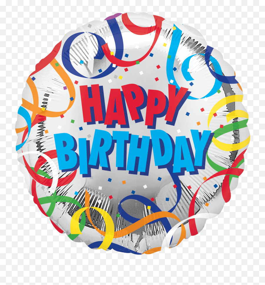 32691 - 18 Happy Birthday Streamers Dollar Zone Happy Birthday Balloons Png,Streamers Transparent