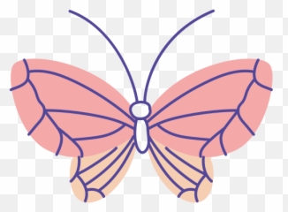 Cute Butterfly Flat Style Icon - Canva Girly png