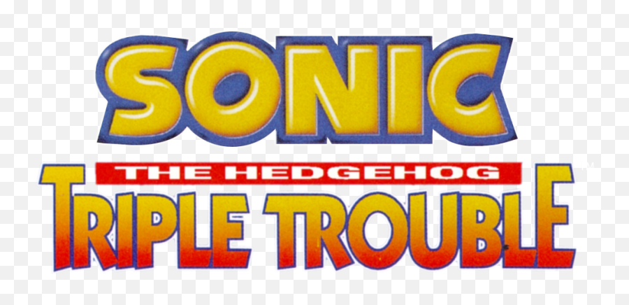 Sonictripletrouble Logo - Sonic The Hedgehog 3 Png,Sonic The Hedgehog Logo