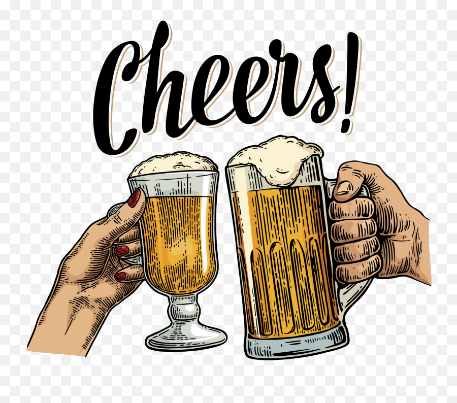 Clipart Beer Vintage - Cheers Beer Png,Beer Clipart Transparent Background