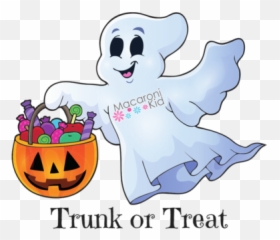 Giveaway Trunk Or Treat Family 4 Pack - Cartoon Halloween The Ghost Png,Trunk Or Treat Png