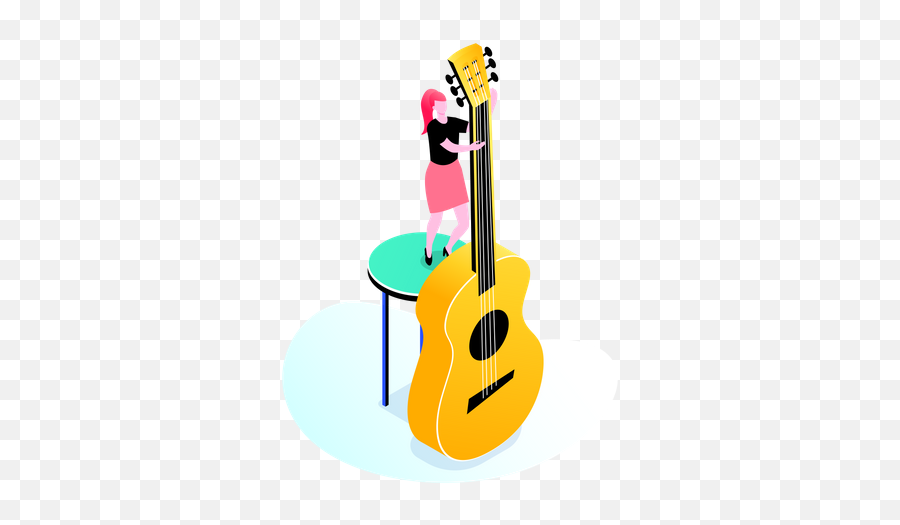 Female Playing Guitar Illustrations Images U0026 Vectors - Illustration Png,Guitar Icon Free