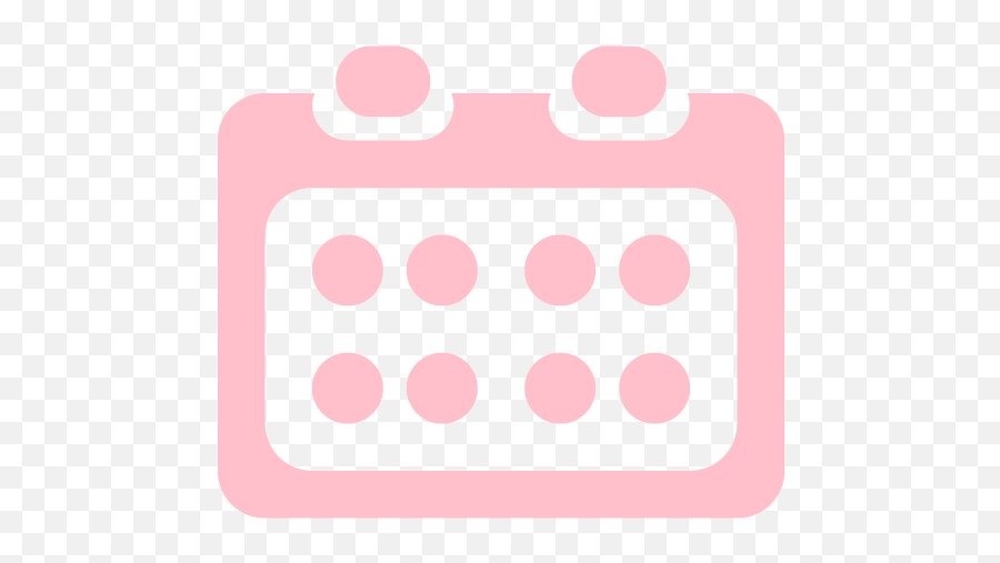 Pink Calendar 4 Icon - Free Pink Calendar Icons White Color Calendar Logo Png,Mold Icon