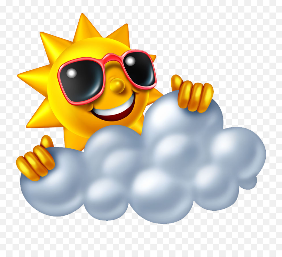 Download Summer Clouds Sun Photography Illustration Royalty - Summer Sun Png,Happy Sun Icon