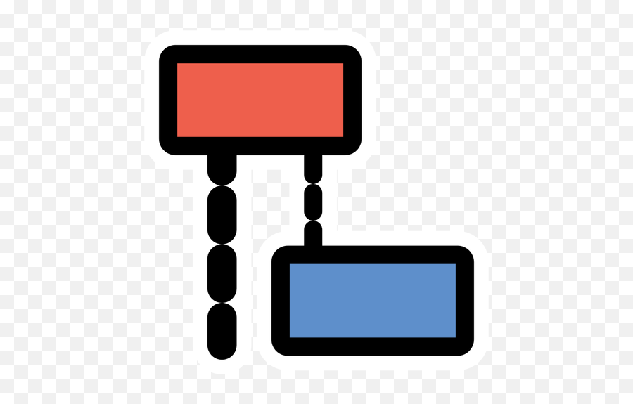 Two Blue And Red Square Icons Public Domain Vectors - Icon Png,Blue Optic Icon