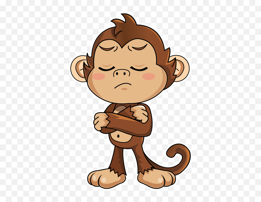 Cute Monkey Stickers Messages Sticker - Transparent Stickers Whatsapp Png,Cute Monkey Png