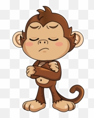 Cute Monkey Stickers Messages Sticker - Transparent Stickers Whatsapp Png,Cute Monkey Png