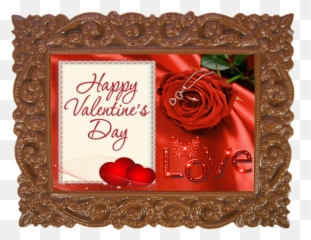 Printed Valentines Day Chocolate Frame - Beautiful Love Background Pics Hd png