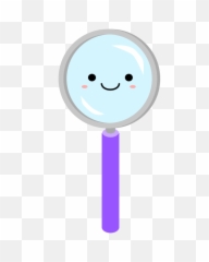 Medium Image - Cute Kawaii Science Clipart Png Download Magnifying Glass